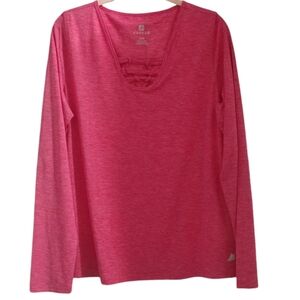 Raspberry FREE2B Athletic Long Sleeve Top sz Large